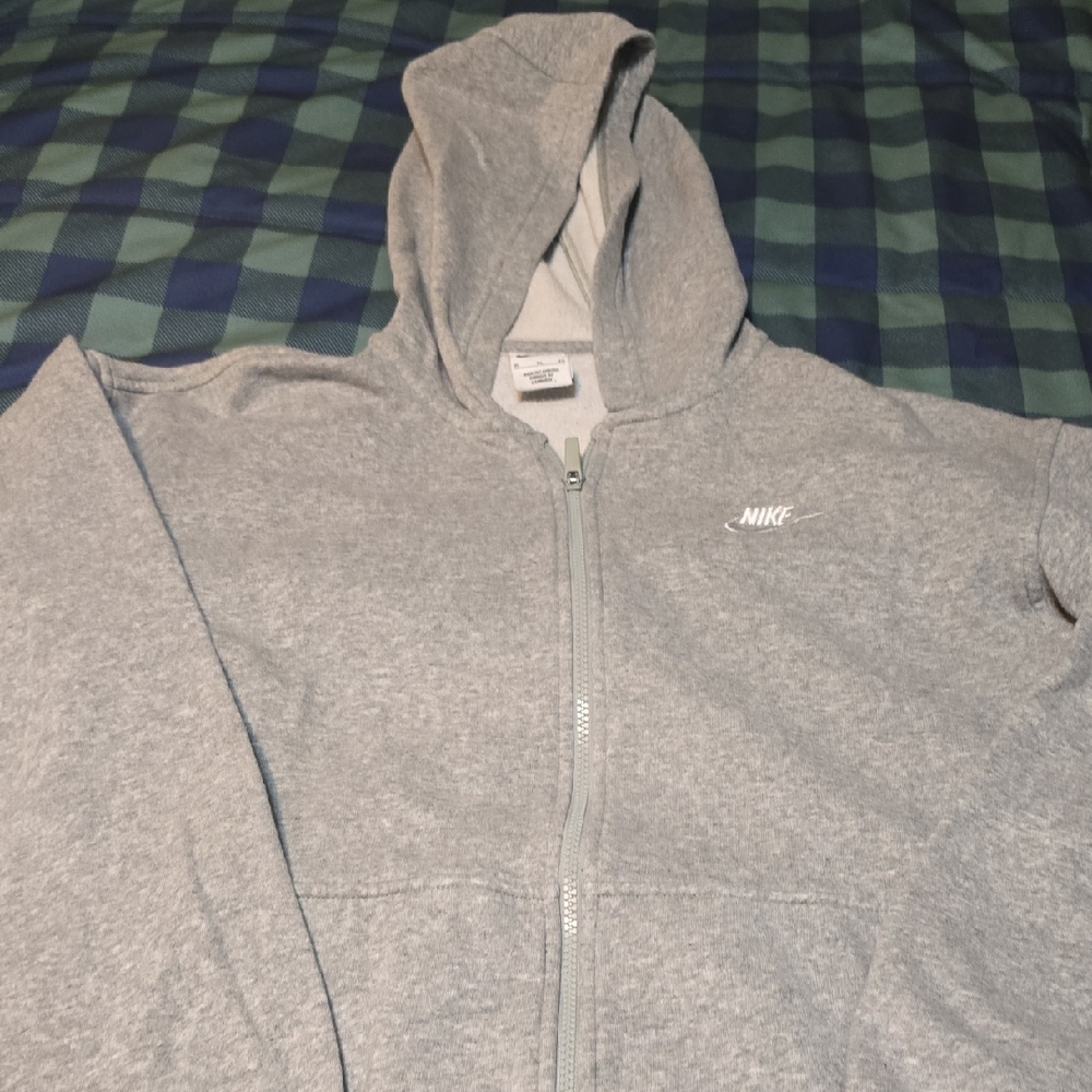 Nike Gray Full-Zip Hoodie